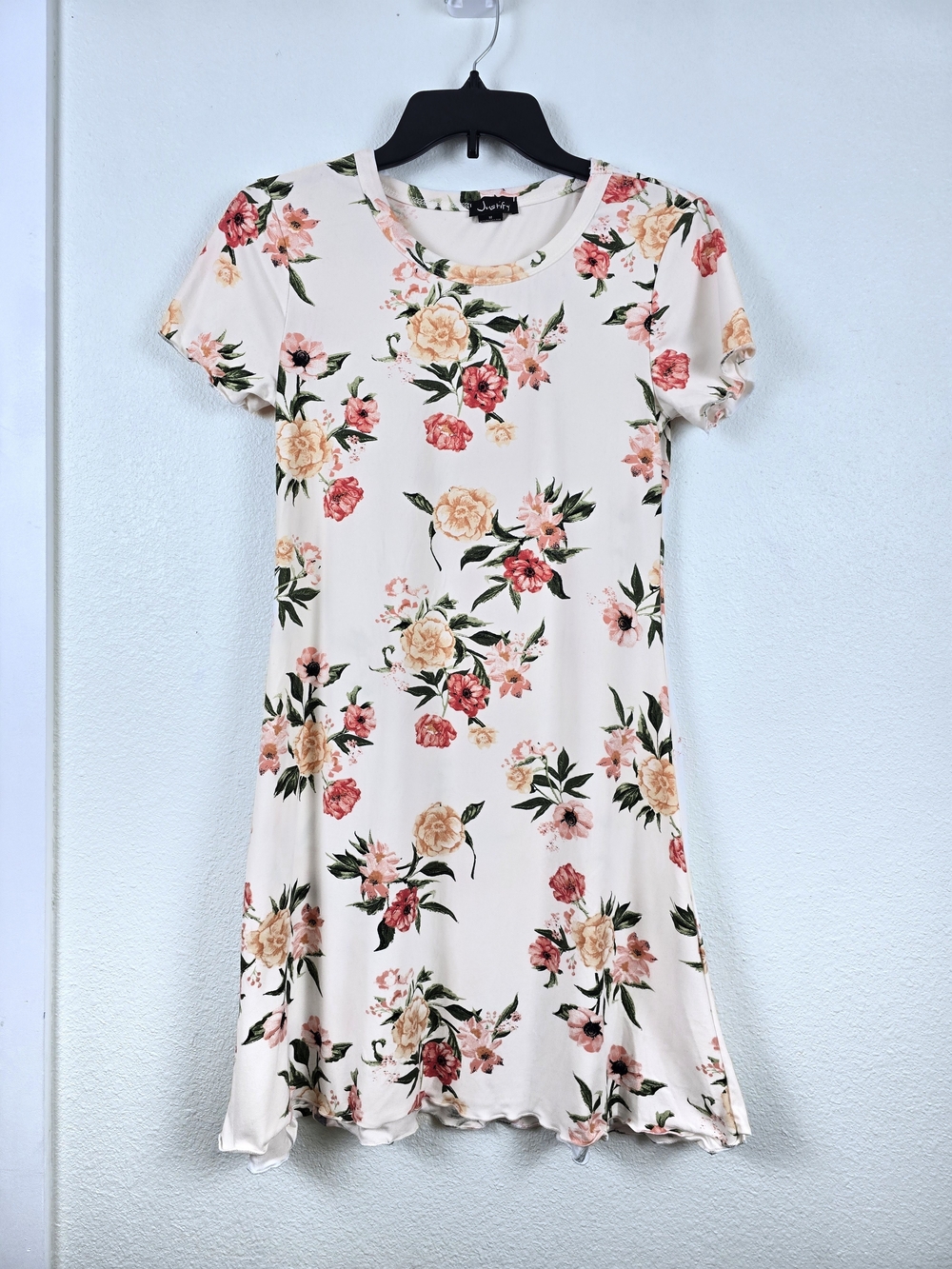 Justify | Floral A-line Soft Stretch Dress - Size Medium